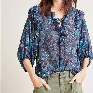 Anthropologie Haida Peasant Top